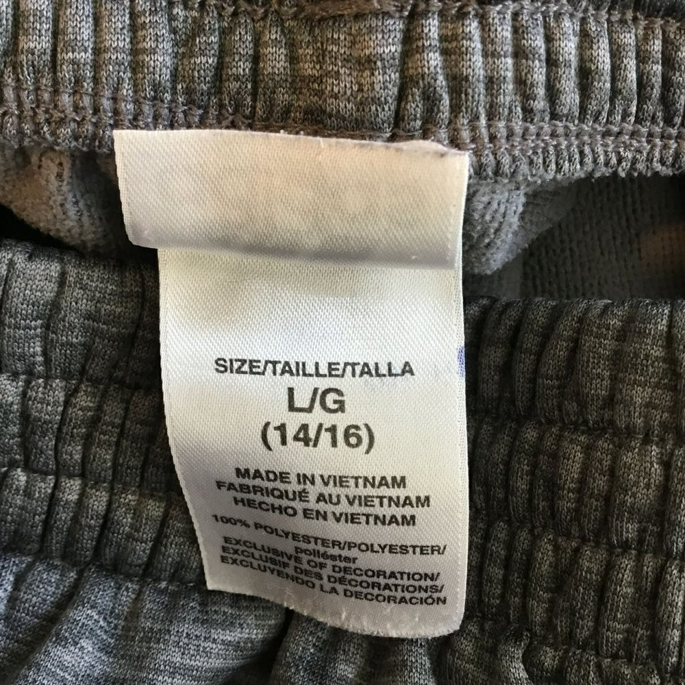 Adidas Youth Sweatpants Elastic Waist Athletic With Side Stripes Gray Size 14-16 - Picture 6 of 6
